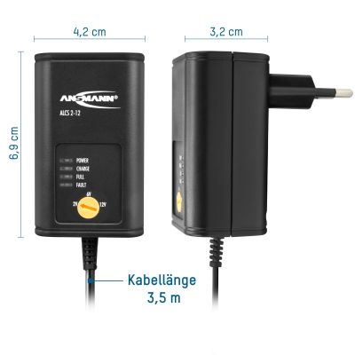 ANSMANN Batterie-Ladegerät ALCS 2-12/0.4