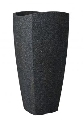 Scheurich Cubo High Pflanzgefäß Schwarz-Granit Ø 60 x 60 cm, 9l